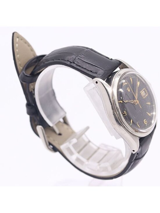 Rolex Oyster Date Hand Wound Black Dial Watch main image 4